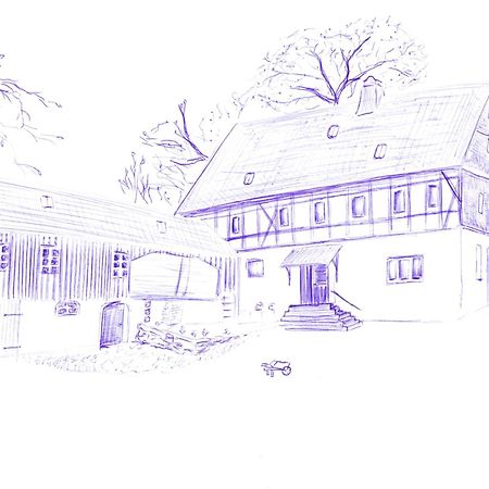 Mothsgut - Moderne Ferienwohnung Auf Dem Bauernhof Im Erzgebirge Oelsnitz  Luaran gambar